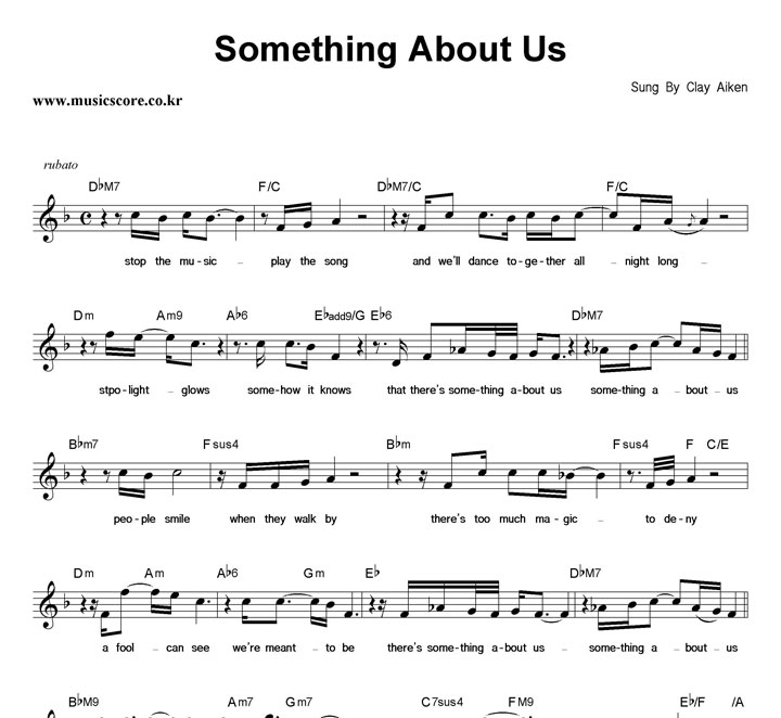 Clay Aiken Something About Us Ǻ