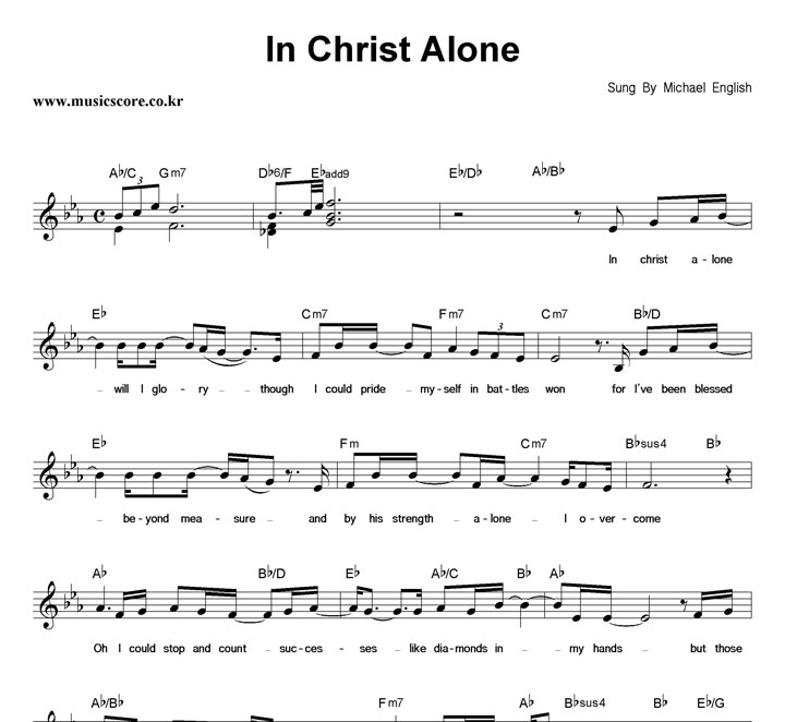 Mmichael English In Christ Alone Ǻ