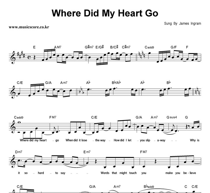 James Ingram Where Did My Heart Go Ǻ