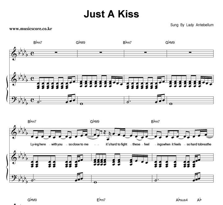 Lady Antebellum Just A Kiss ǾƳ Ǻ