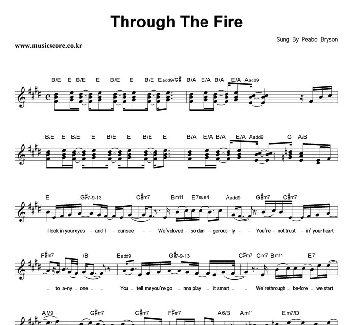 Peabo Bryson Through The Fire Ǻ