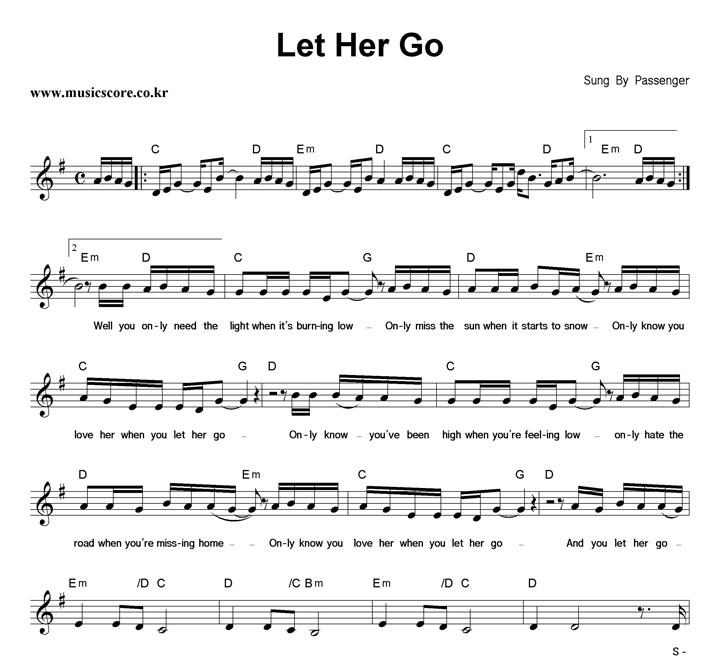 Passenger Let Her Go Ǻ