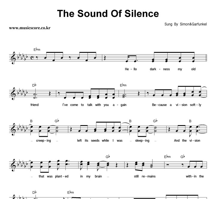 Simon & Garfunkel The Sound Of Silence Ǻ