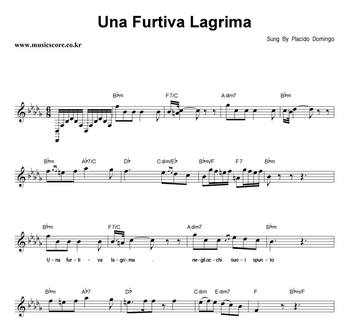 Placido Domingo Una Furtiva Lagrima Ǻ