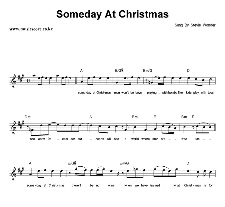 Stevie Wonder Someday At Christmas Ǻ