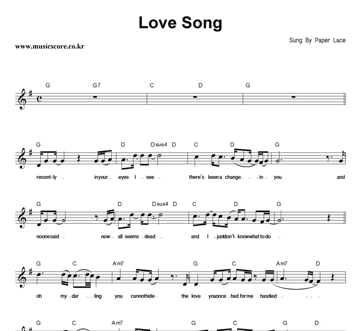 Paper Lace Love Song Ǻ