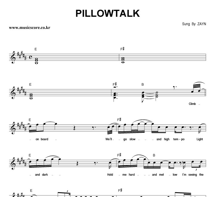 ZAYN PILLOWTALK Ǻ