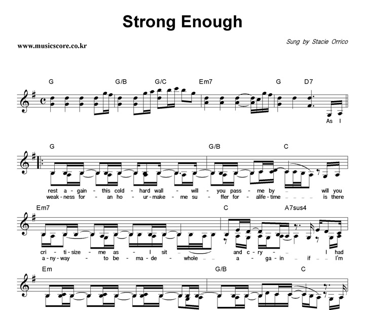 Stacie Orrico Strong Enough Ǻ