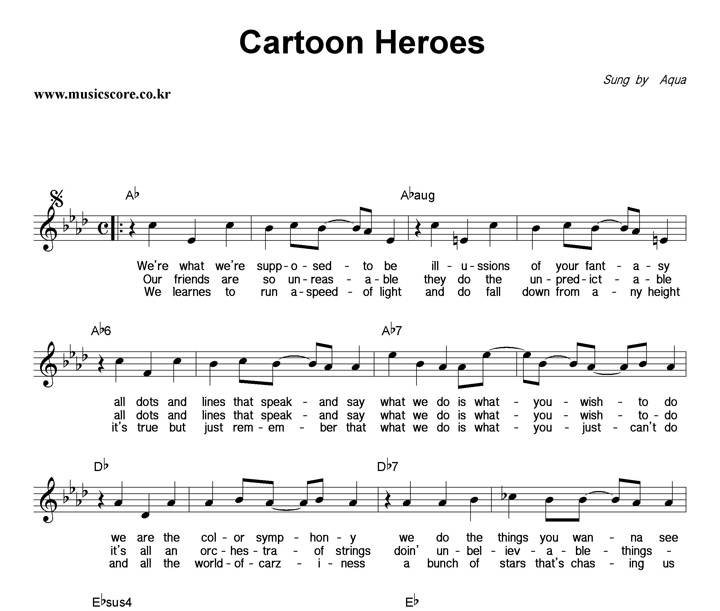 Aqua Cartoon Heroes Ǻ