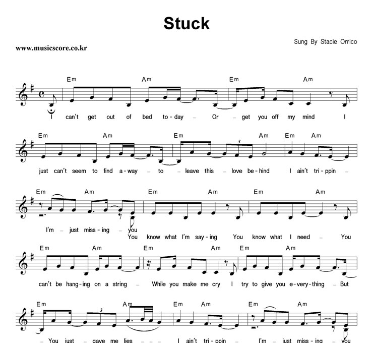 Stacie Orrico Stuck Ǻ