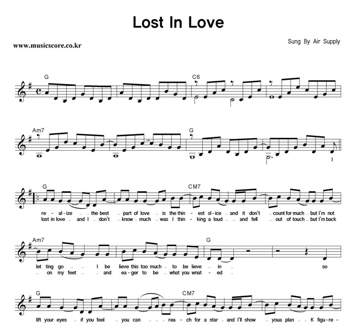 Air Supply Lost In Love Ǻ