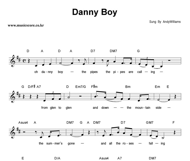 Andy Williams Danny Boy Ǻ