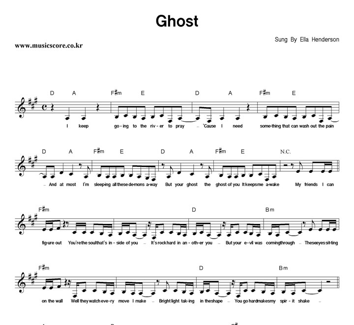 Ella Henderson Ghost Ǻ