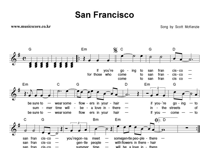 Scott McKenzie San Francisco Ǻ