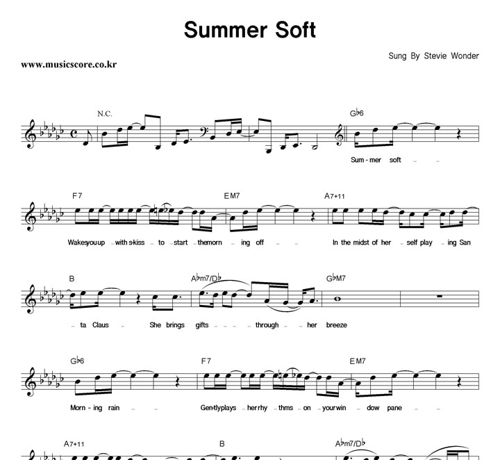 Stevie Wonder Summer Soft Ǻ