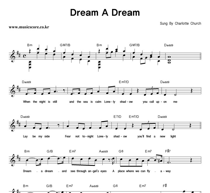 Charlotte Church Dream A Dream Ǻ