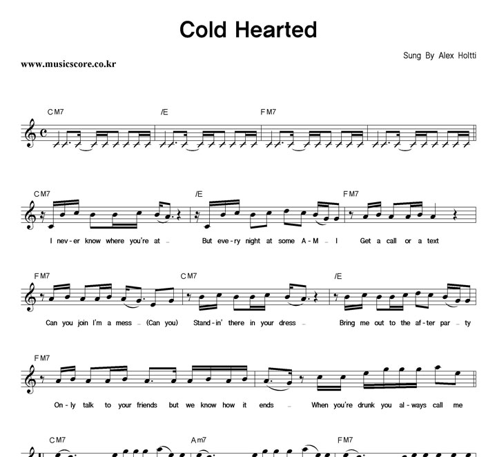 Alex Holtti Cold Hearted Ǻ