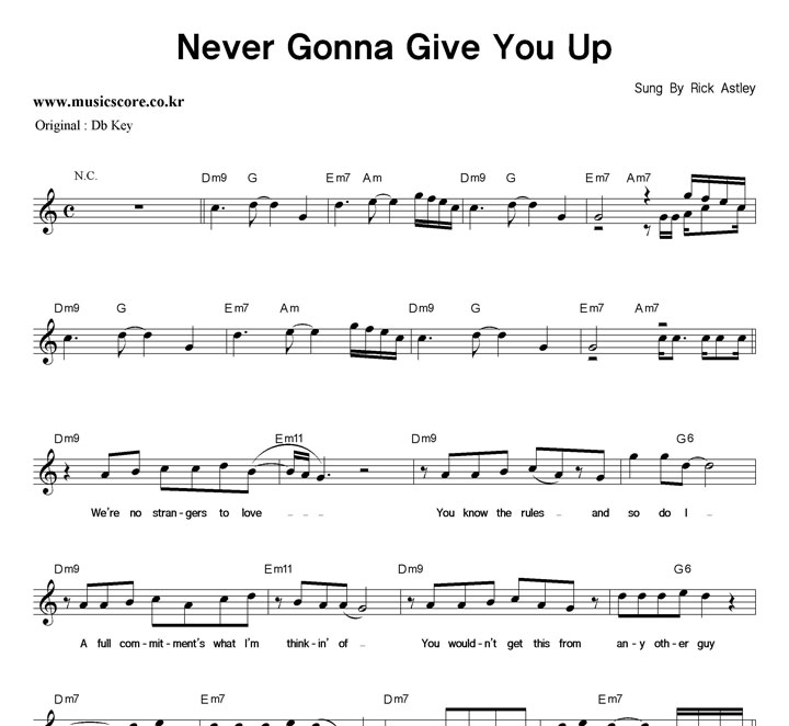 Rick Astley Never Gonna Give You Up  CŰ Ǻ