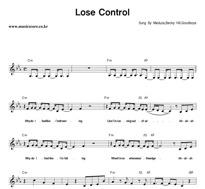 Meduza, Becky Hill, Goodboys Lose Control Ǻ